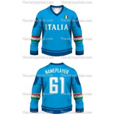 Team Italy Italia Hockey Jersey Dark