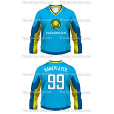 Team Kazakhstan Hockey Jersey Dark