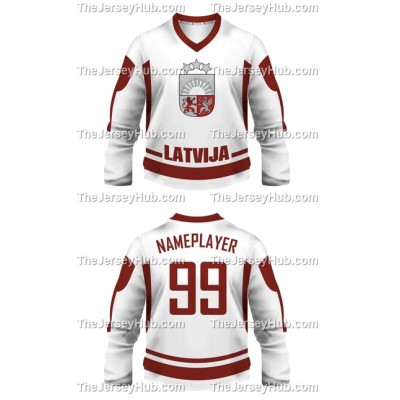 Team Latvia Hockey Jersey Light