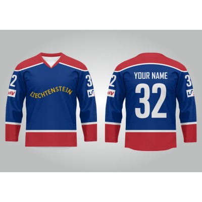 Team Liechtenstein Hockey Jersey Dark