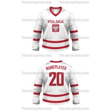 Team Poland Polska Hockey Jersey Light