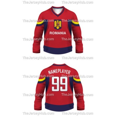 Team Romania Hockey Jersey Dark