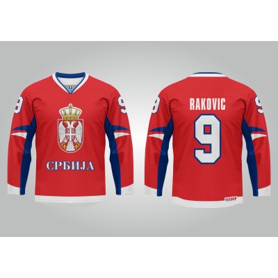 Team Serbia Hockey Jersey Dark