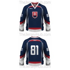 Team Slovakia 2012-13 Hockey Jersey Dark