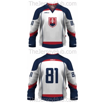 Team Slovakia 2012-13 Hockey Jersey Light