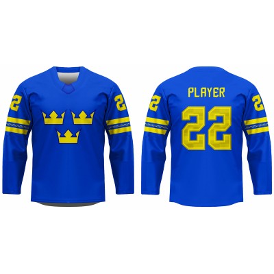 Team Sweden Hockey Jersey 2022 Dark