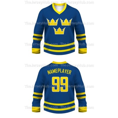 Team Sweden Hockey Jersey Dark