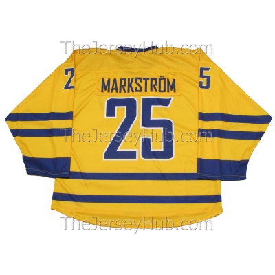 Team Sweden Hockey Jersey Jacob Markström Markstrom Light