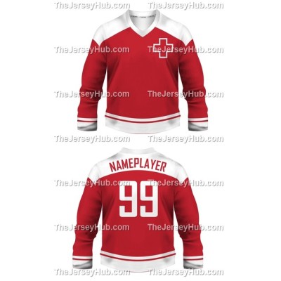 Team Switzerland Hockey Jersey Dark