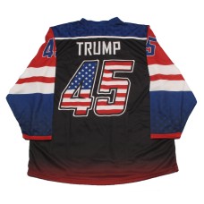 Donald Trump Team USA Hockey Jersey Dark 5