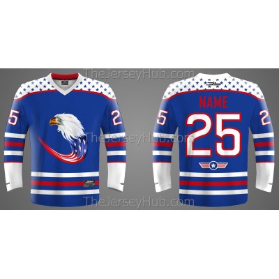Team USA Eagle Hockey Jersey Dark 1