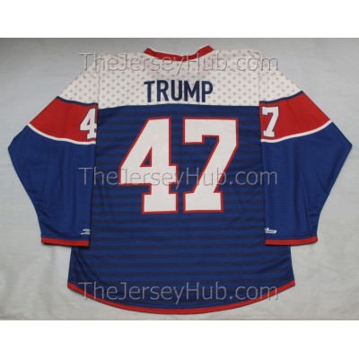Donald Trump Team USA Hockey Jersey Dark 4