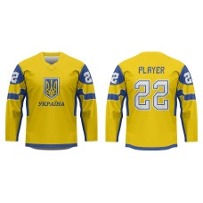 Team Ukraine 2022 Hockey Jersey Light