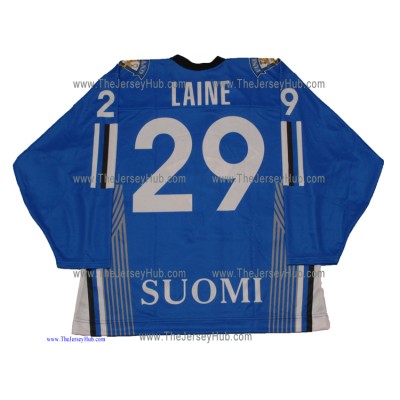 Team Finland Hockey Jersey Patrik Laine Dark