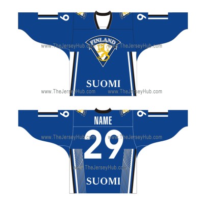 Team Finland Hockey Jersey Dark
