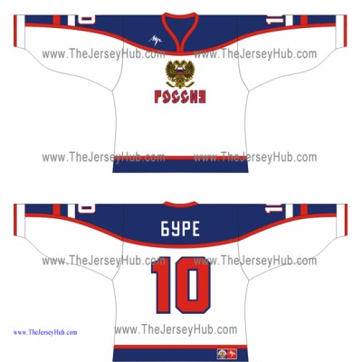 Team Russia 2004-05 Euro Tour Russian Hockey Jersey Light Team Russia 2004-05 Euro Tour Russian Hockey Jersey Light