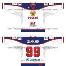 Team Russia 2005-06 Euro Tour Russian Hockey Jersey Light