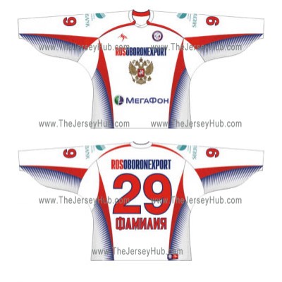 Team Russia 2007-08 Euro Tour Russian Hockey Jersey Light Team Russia 2007-08 Euro Tour Russian Hockey Jersey Light