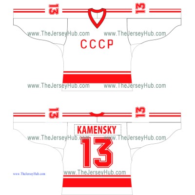 Team USSR 1985 Soviet Russian Hockey Jersey Light