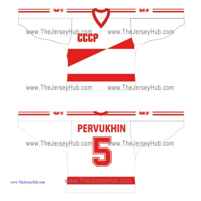 Team USSR 1987 Canada Cup Soviet Hockey Jersey Light