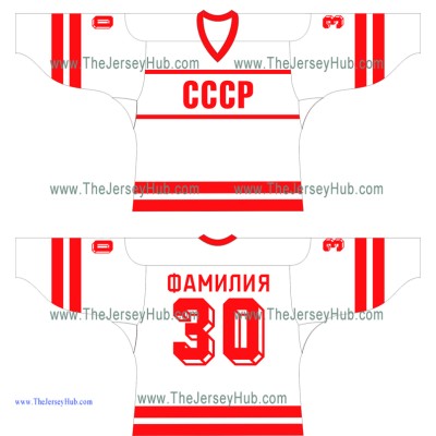 Team USSR 1988 Soviet Russian Hockey Jersey Light Team USSR 1988 Soviet Russian Hockey Jersey Light