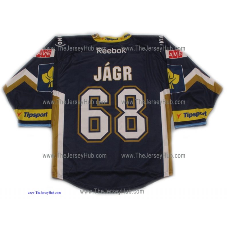 Rytiri Kladno Knights 2017-18 Czech Extraliga PRO Hockey Jersey Jaromir Jagr  Dark