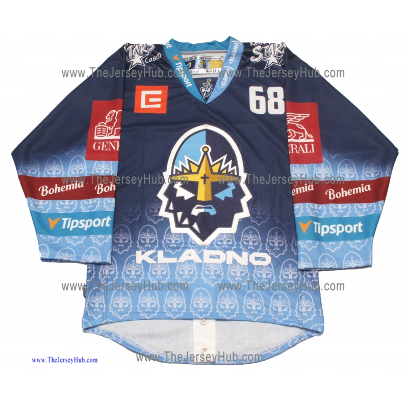 T. Plekanec Kladno Knights 2022-23 Czech Extraliga PRO Hockey Jersey DK L