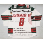 AEV-1878 Augsburger Panther DHL German Game Issued Hockey Jersey Light #8