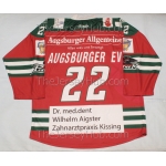 AEV-1878 Augsburger Panther DHL German Game Worn Hockey Jersey Dark #22