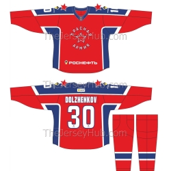 Red Army Moscow Junior Hockey League 2025-26 Russian Hockey Jersey Dark