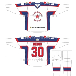 Red Army Moscow Junior Hockey League 2025-26 Russian Hockey Jersey Light