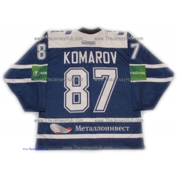 Dynamo Moscow 2013-14 Russian Hockey Jersey Leo Komarov Dark