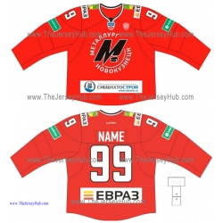 Metallurg Novokuznetsk KHL 2014-15 Russian Hockey Kaprizov #26 Jersey Dark