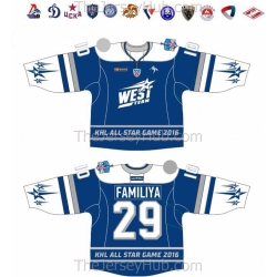 KHL 2016 All Star Game Team West Russian Hockey Jersey