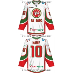 Ak Bars Kazan KHL 2017-18 Russian Hockey Jersey Light