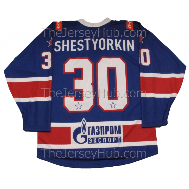 Igor Shesterkin SHESTYORKIN CKA SKA Saint Petersburg New York Rangers  Player Team Issue Jersey Worn