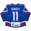 SKA St. Petersburg KHL 2022-23 Authentic Game Russian Hockey Jersey #11 Demidov Dark