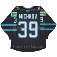 Sochi KHL 2022-23 Russian Hockey Jersey Michkov Dark