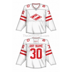 Spartak Moscow KHL 2022-23 Hockey Jersey Light