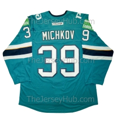 Sochi KHL 2023-24 Authentic Game Russian Hockey Jersey Michkov Dark