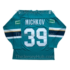 Sochi KHL 2023-24 Russian Hockey Jersey Michkov Dark Tackle Twill