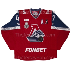 Lokomotiv Yaroslavl 2024-25 Russian Hockey Jersey Dark Radulov Kayumov Berezkin Shalunov Isayev