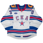 SKA St. Petersburg KHL 2024-25 Russian Signed Game Worn Goalie Hockey Jersey Yegor Zavragin Light