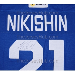 SKA St. Petersburg KHL 2024-25 Russian Signed Game Issued Hockey Jersey Alexander Nikishin Dark