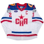 SKA St. Petersburg KHL 2024-25 Russian Signed Game Issued Hockey Jersey Alexander Nikishin Light