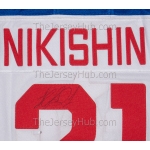 SKA St. Petersburg KHL 2024-25 Russian Signed Game Issued Hockey Jersey Alexander Nikishin Light