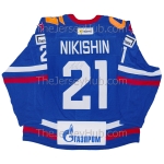 SKA St. Petersburg KHL 2024-25 Russian Signed Game Issued Hockey Jersey Alexander Nikishin Dark