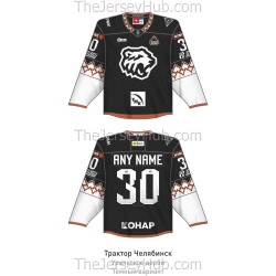 Traktor Tractor Chelyabinsk KHL 2025-26 Hockey Jersey Dark Derby