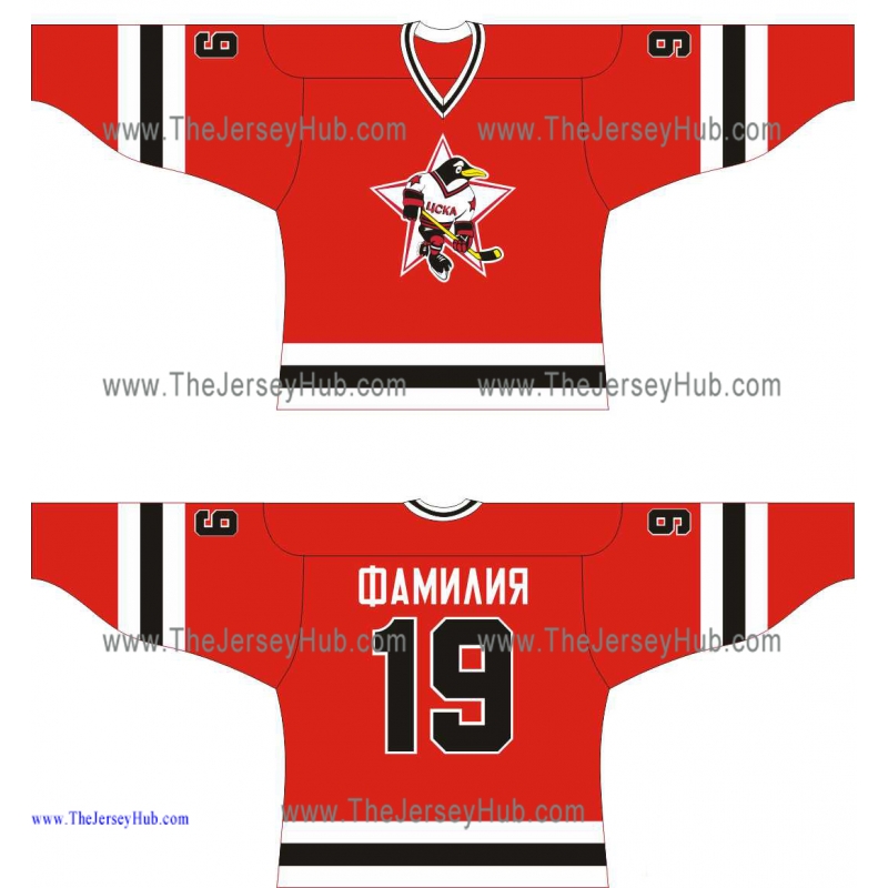 Red Army CSKA Moscow Penguins 2000-01 Russian Hockey Jersey Light