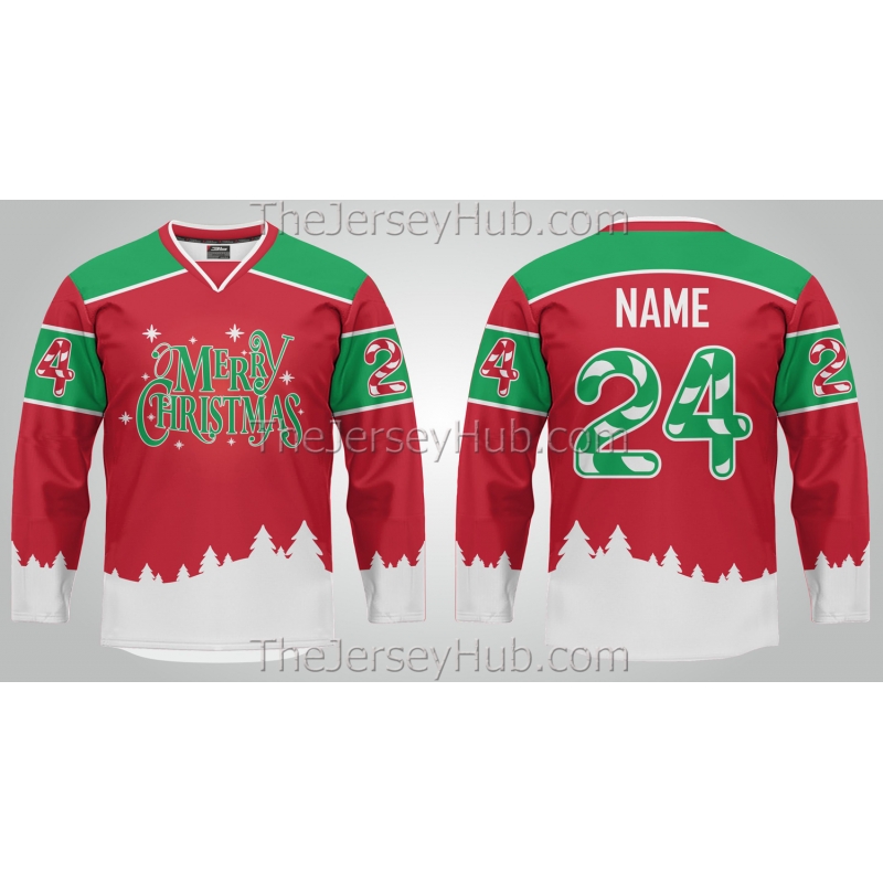 Het beste waarheid Een effectief Merry Christmas Hockey Jersey Dark
